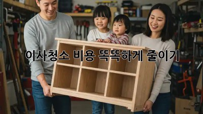 이사청소, 비용 똑똑하게 줄이기!