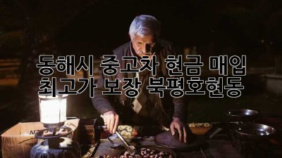 동해시 중고차 현금 매입 💰 최고가 보장! (북평/호현동) 🚗💨